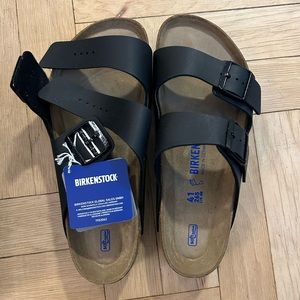 Men's Amalfi Leather Soft Footbed Arizona Birkenstock Sandals